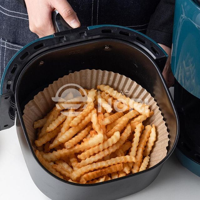 Forro de Papel Antiaderente Para Air Fryer